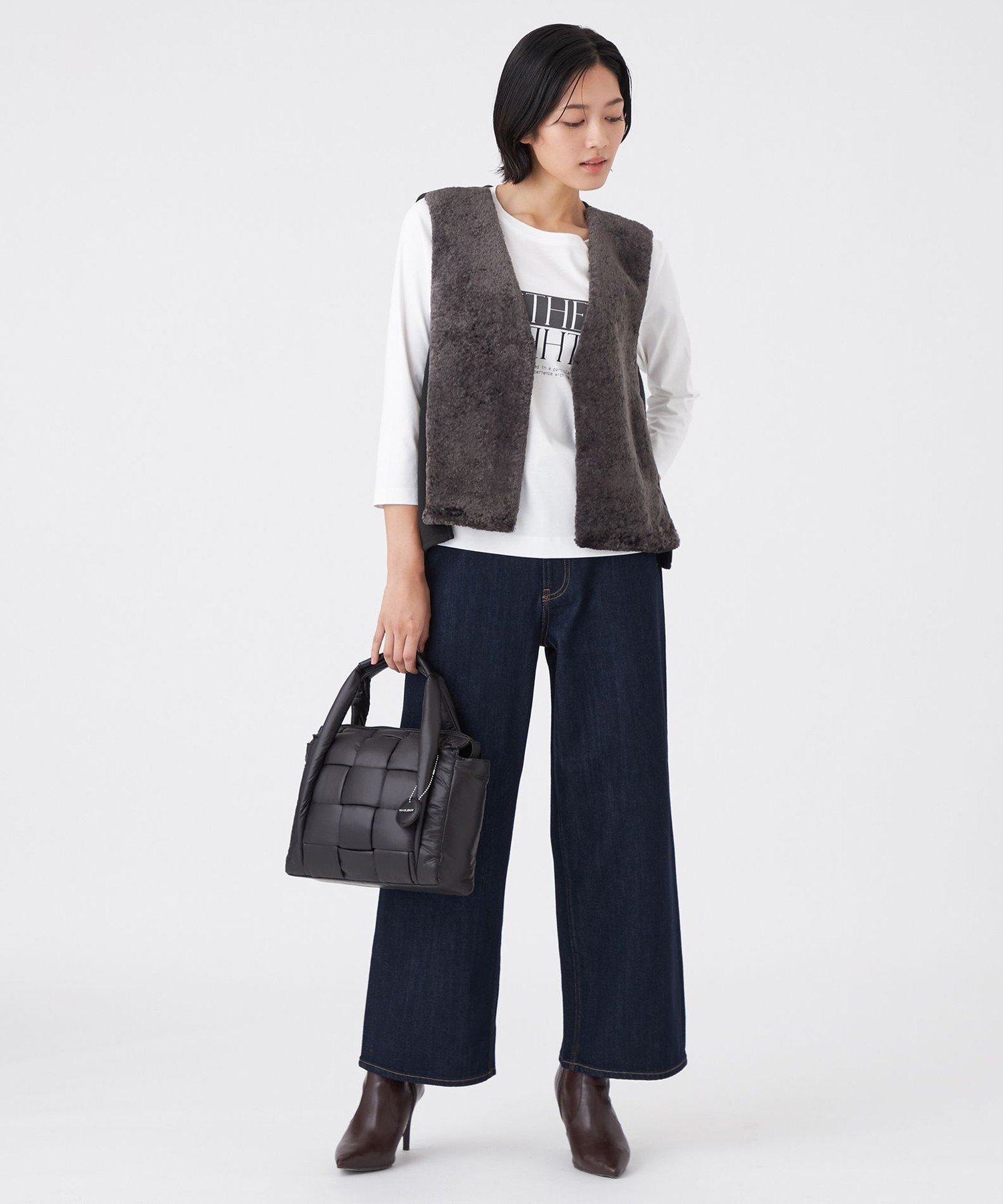 TRANS WORK 【L】【ウォッシャブル】シンセティックファージレ サンヨー エルサイズ ジャケット・アウター その他のジャケット・アウター ベージュ グレー