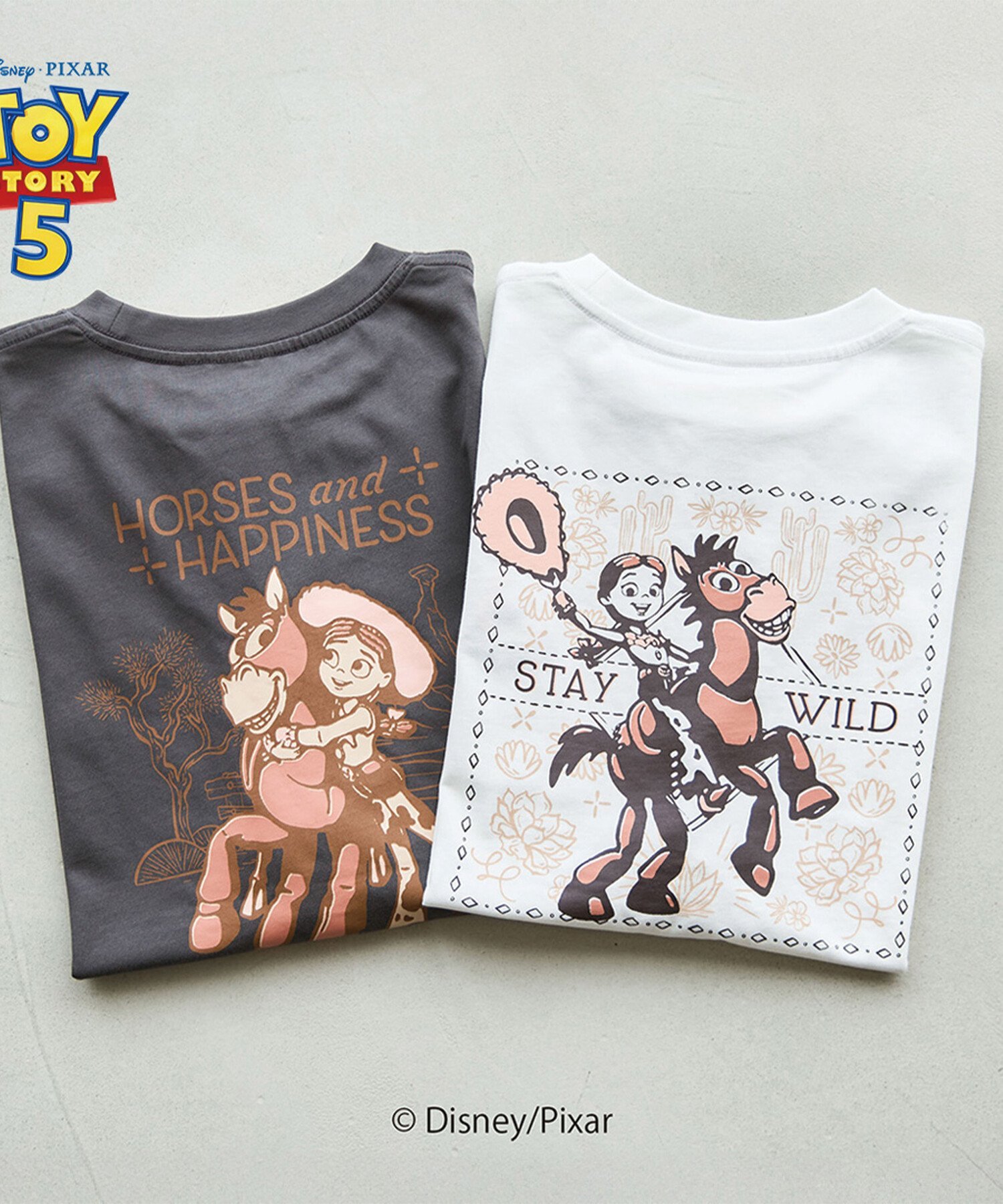 【TOY STORY】ジェシー&ブルズアイ/プリントTオフ アルシーヴ トップス カットソー・Tシャツ ホワイト