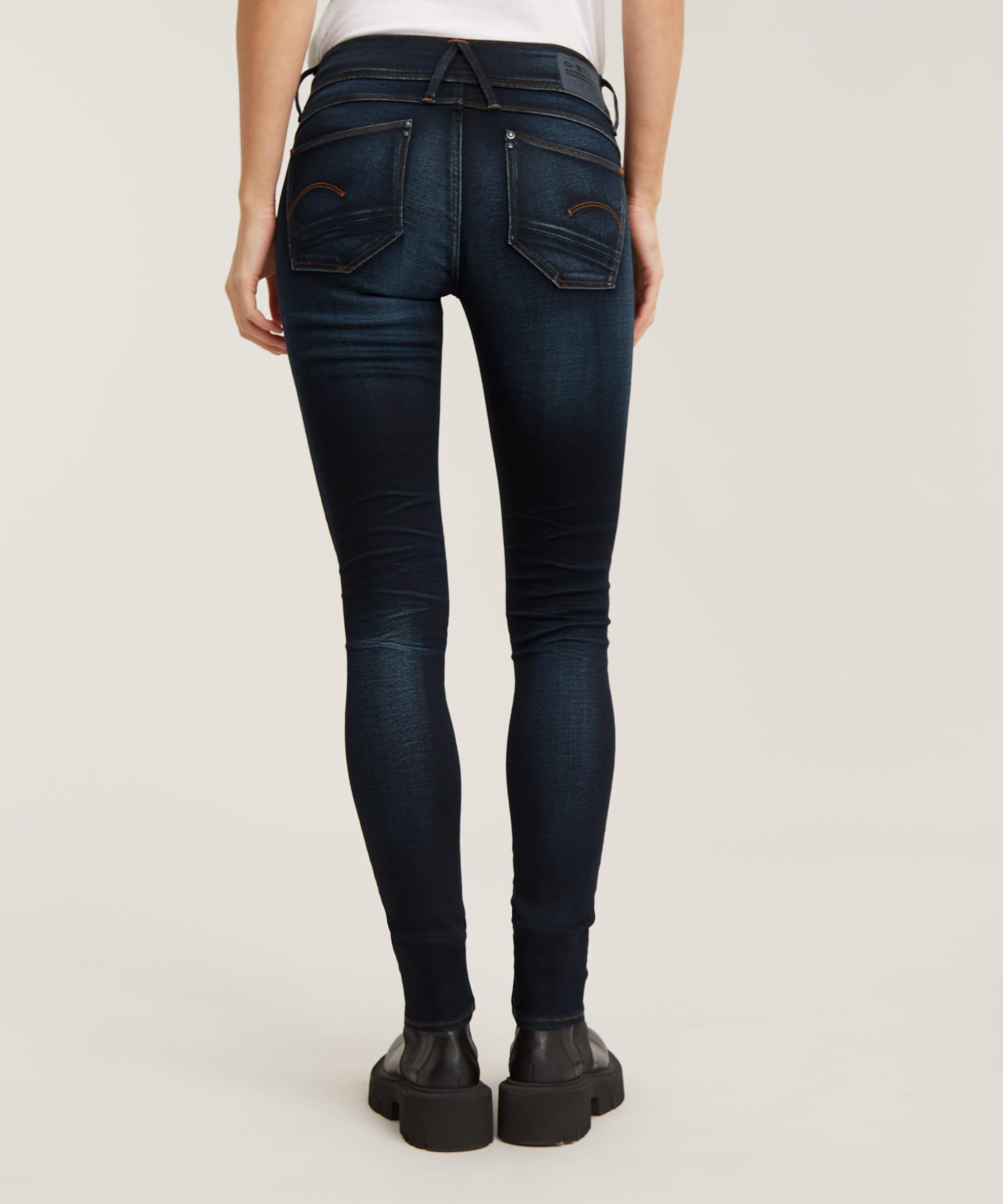 【公式ショップ】LYNN MID SKINNY/ローライズスキニージーンズ ジースターロゥ パンツ ジーンズ・デニムパンツ ネイビー
