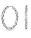 SWAROVSKI 【公式】【スワロフスキー】Ortyx フープピアス, トライアングルカット, ホワイト, ロジウム・プレーティング スワロフスキー アクセサリー・腕時計 ピアス ホワイト【送料無料】