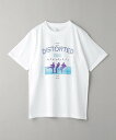 BEAUTY&YOUTH UNITED ARROWS  ＜VERVE＞ DISTORTED Tシャツ ユナイテッドアローズ アウトレット トップス カットソー・Tシャツ ホワイト