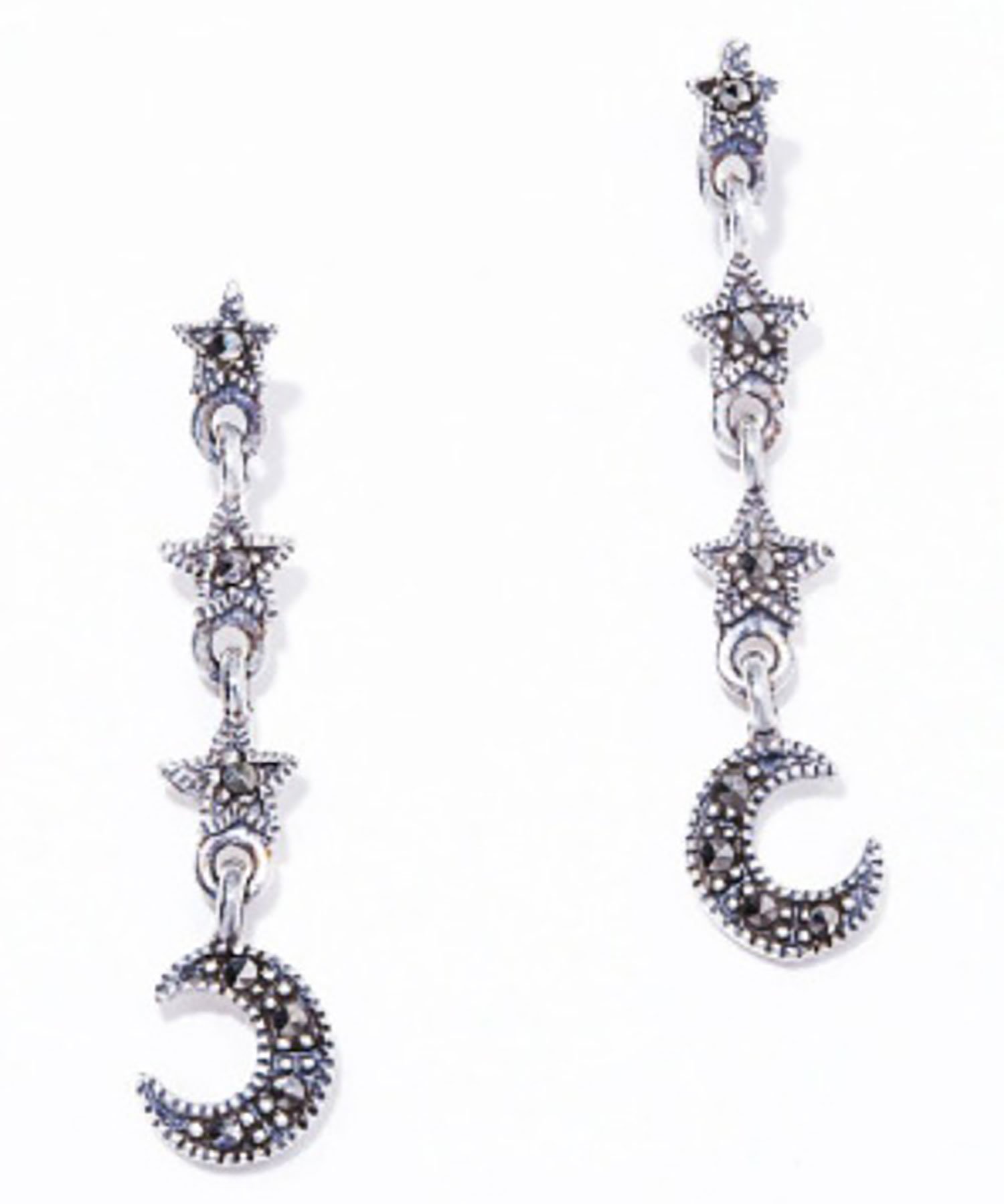 H.O.V H.O.V/midnight pierce/ミッドナイト ピアス フォブ アクセサリー・腕時計 ピアス シルバー【送料無料】