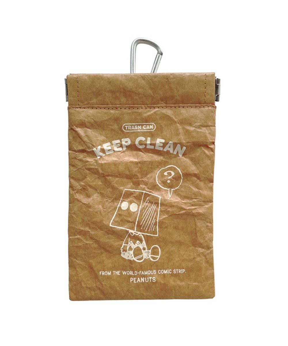 BACKYARD FAMILY POY Trash Pouch PEANUTS ローラ 財布・ポーチ・ケース ポーチ ブラック グリーン ホ..