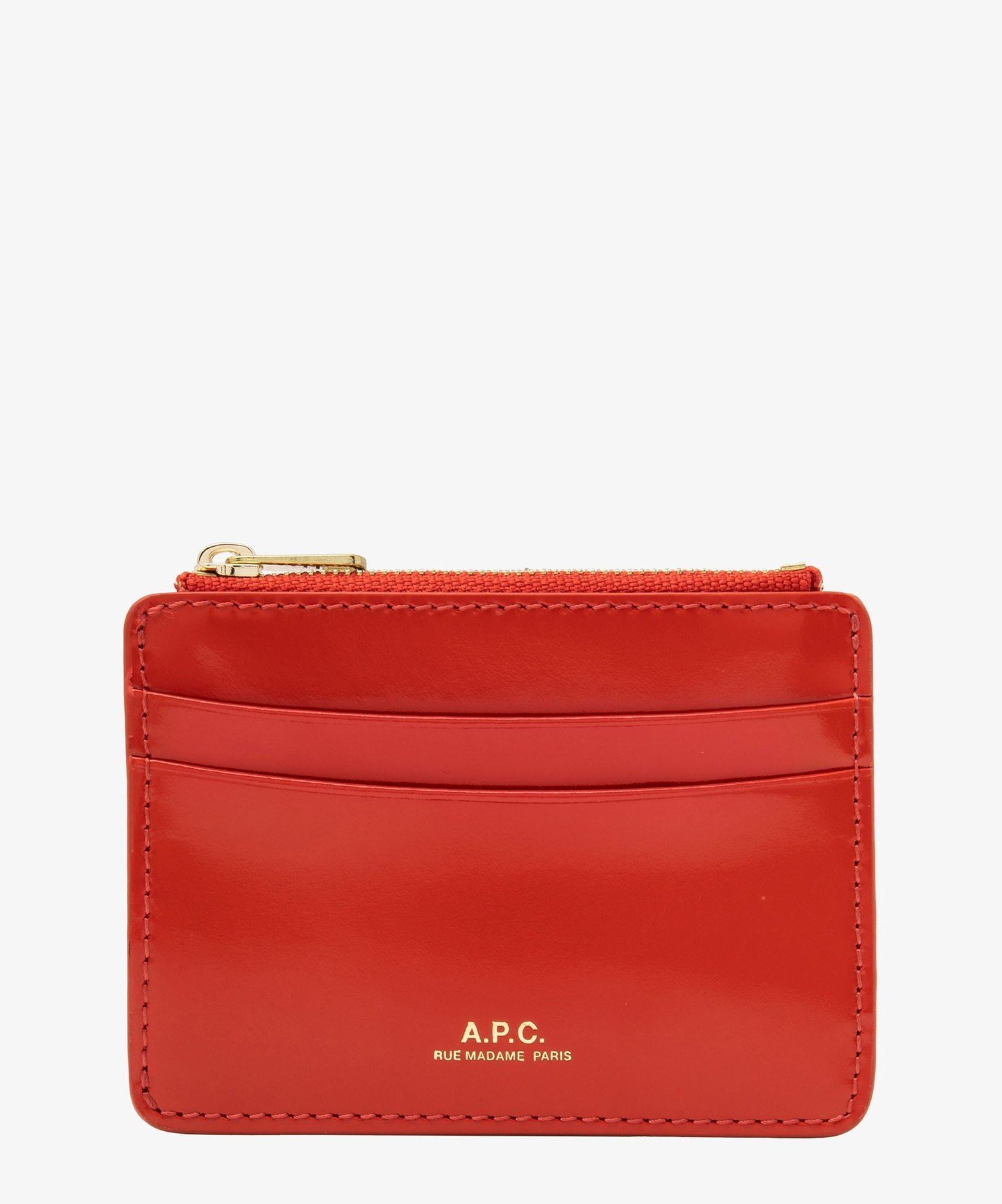 A.P.C. Paris カードホルダー アー・ぺー・セー 財布・ポーチ・ケース 名刺入れ・カードケース レッド【送料無料】