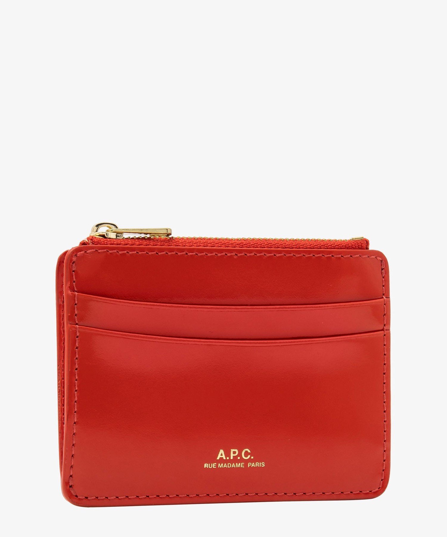 A.P.C. Paris カードホルダー アー・ぺー・セー 財布・ポーチ・ケース 名刺入れ・カードケース レッド【送料無料】