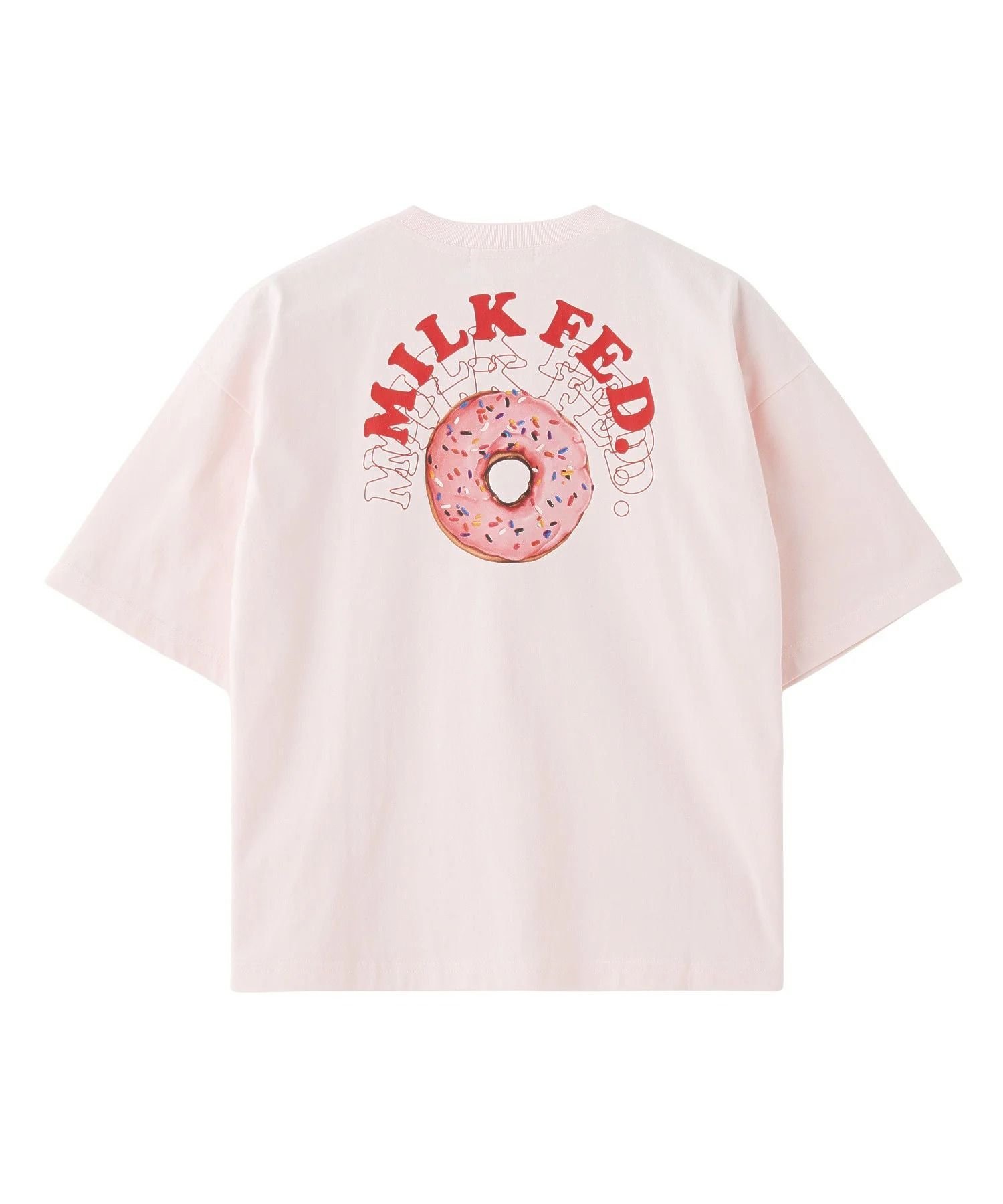 MILKFED. ROUND DONUTS WIDE S/S TEE ミルクフェド トップス カットソー・Tシャツ ブラック