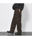 ABAHOUSE LASTWORD 【Dickies/ディッキーズ】CR DBLEKNEE WORK アバハウス パンツ その他のパンツ ブラウン ホワイト グリーン【送料無料】