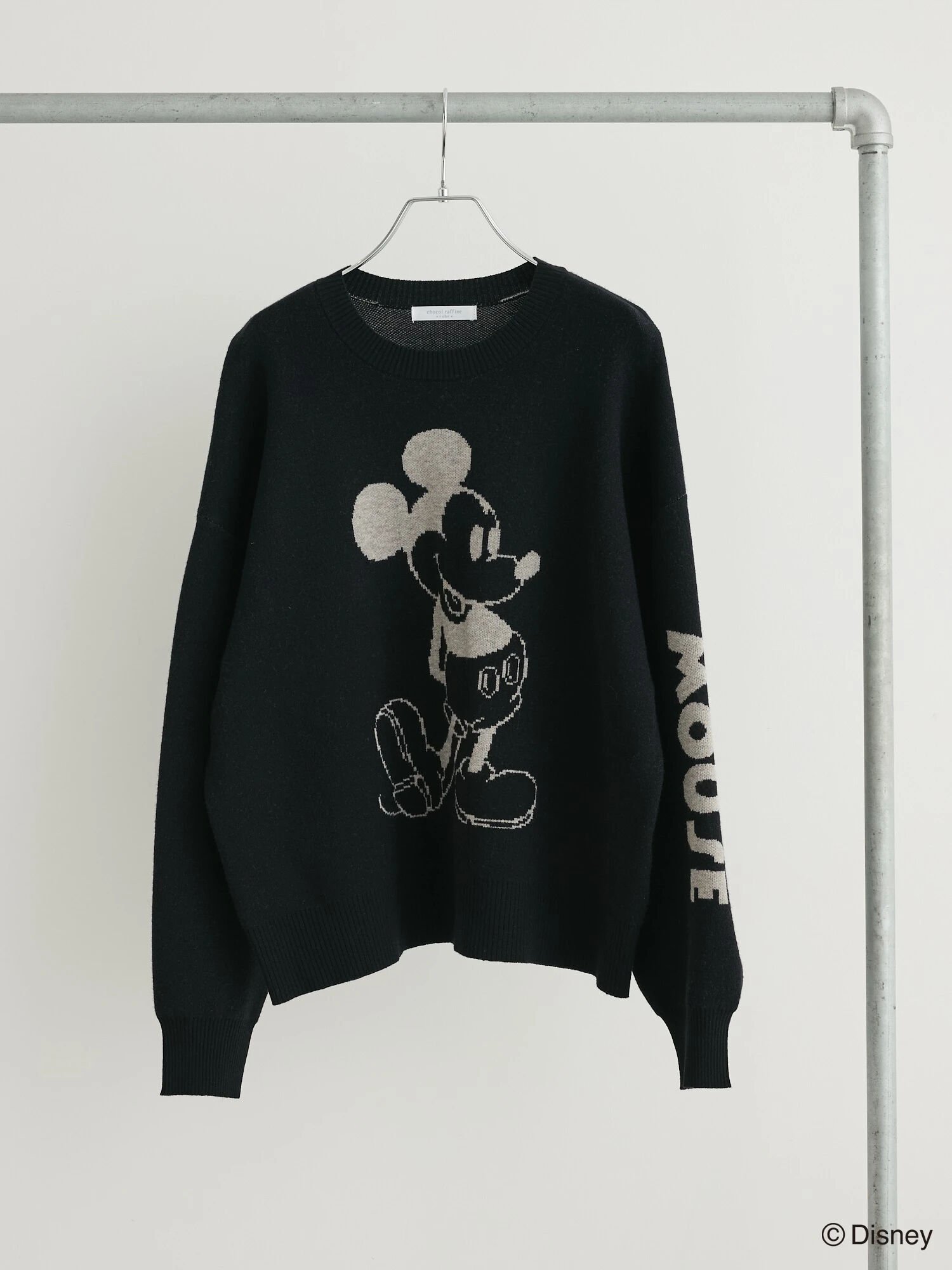 Green Parks Disney/ジャガードニットプルオーバー 23AW グリーンパークス トップス カットソー・Tシャツ ブラック ベージュ イエロー【送料無料】のサムネイル