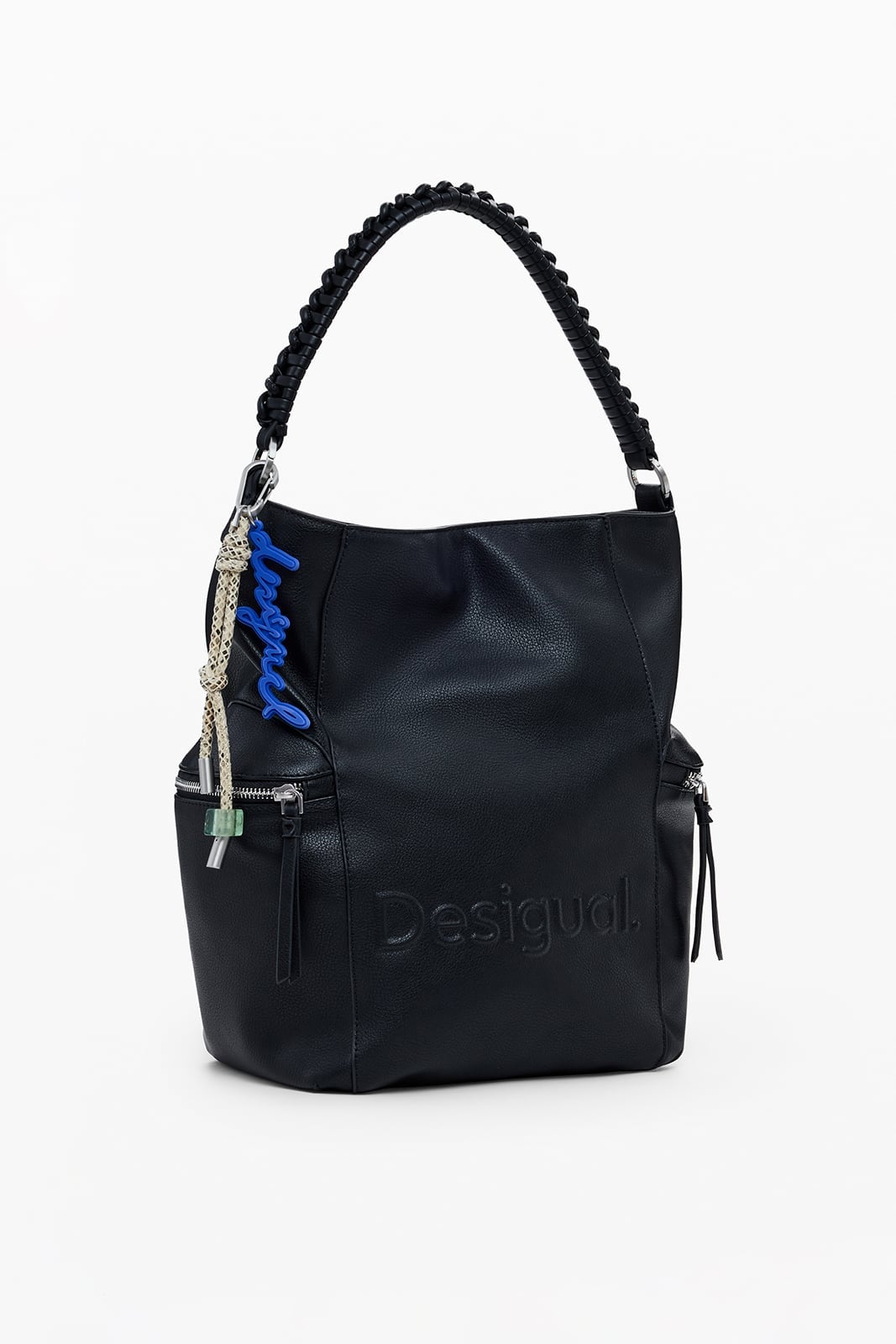 【SALE／10%OFF】Desigual 大きなロゴのコンバーチブルバックパック デシグアル バッグ リュック・バックパック ブラック【送料無料】