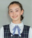 pom ponette junior *クラウンタイリボンブローチ ナルミヤオンライン アクセサリー・腕時計 ブローチ・コサージュ・バッジ ブルー【送料無料】