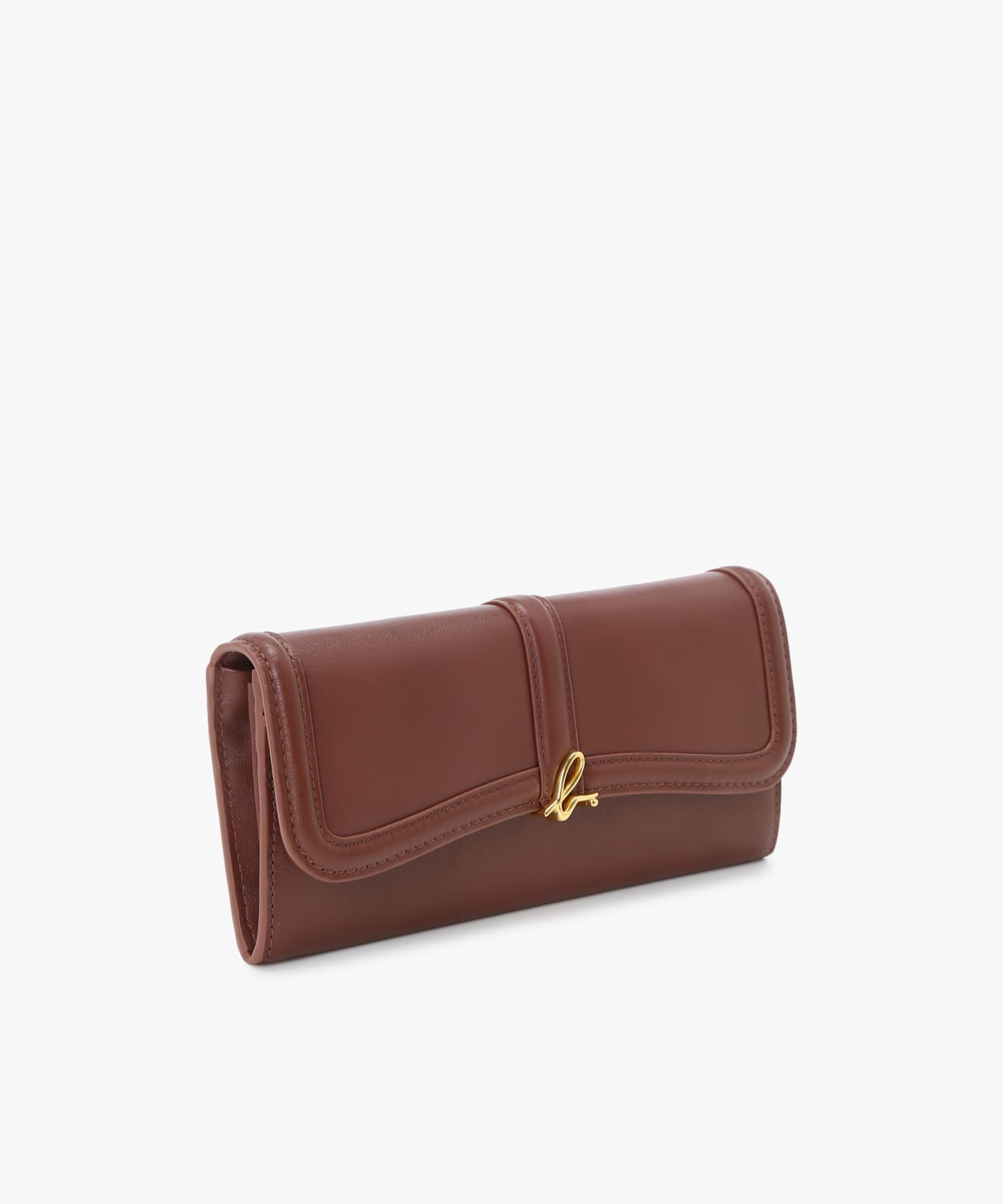 agnes b. VOYAGE レザー ロングウォレット "Ingrid" ZAW03-02 アニエスベー 財布・ポーチ・ケース 財布 ブラウン【送料無料】