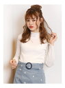 【SALE/52%OFF】【sw】ロゴフリルハイネックトップス ダズリン カットソー【RBA_S】【RBA_E】