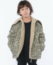 SHIPS KIDS MOUN TEN.:110~140cm / リーフ カモ*ボア セーラー フーディー シップス ジャケット・アウター その他のジャケット・アウター グリーン【送料無料】