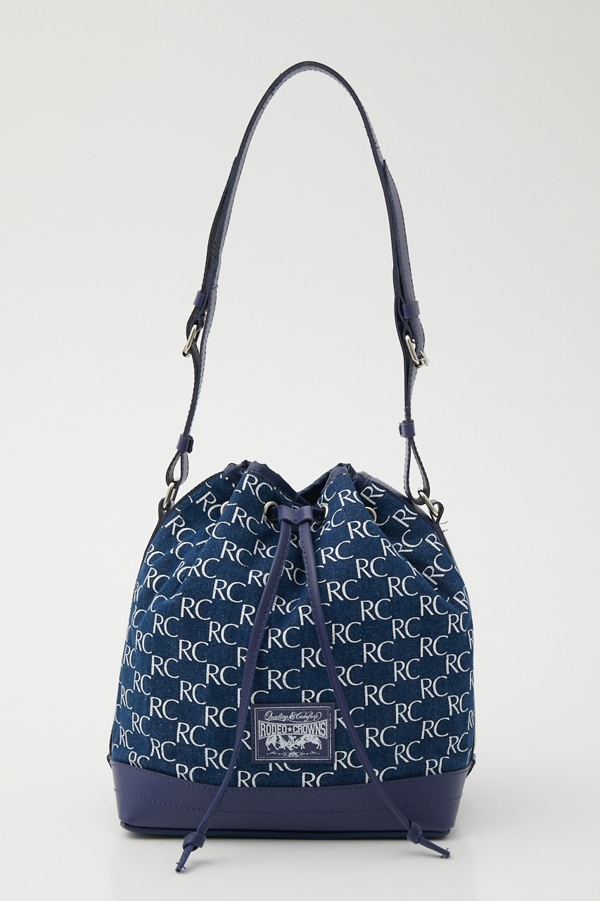 【SALE／50 OFF】RODEO CROWNS WIDE BOWL (WEB限定)MG LOGO DENIM BAG ロデオクラウンズワイドボウル バッグ その他のバッグ ブルー