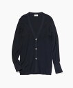 ROPE' 【WEB限定】【洗える】【スキンニット】シルク100%Vネックリブロングカーデガン ロペ トップス カーディガン ネイビー ブラウン ホワイト ブラック パープル【送料無料】