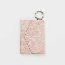 enHANCE 【WALLET SLAYLER】LEATHER CARD CASE FLOWER-PINK エンハンス ファッション雑貨 その他のファッション雑...