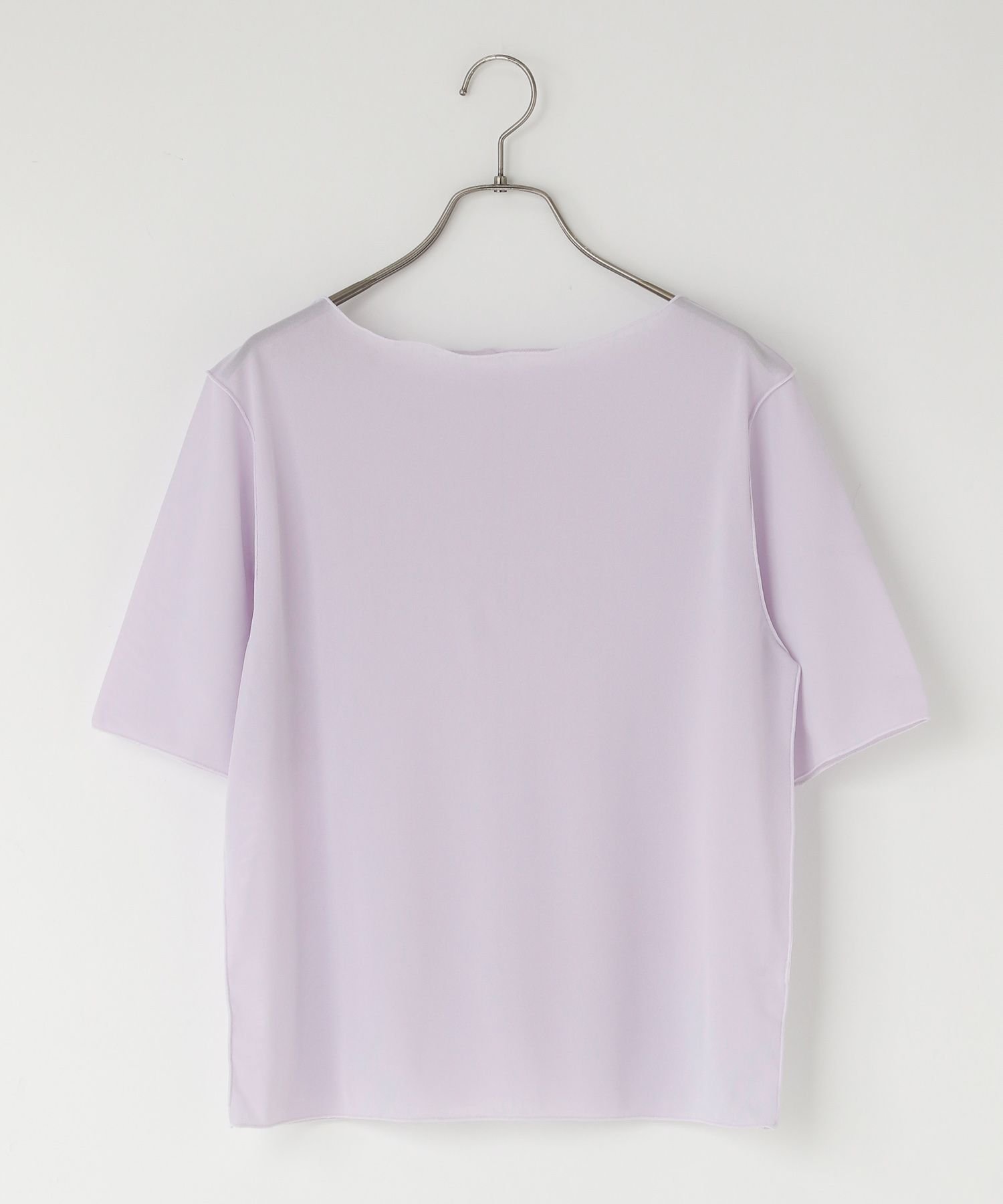 【SALE／50%OFF】LOWRYS FARM シアーメローSS ローリーズファーム トップス カットソー・Tシャツ ホワイト パープル ブラック(4)