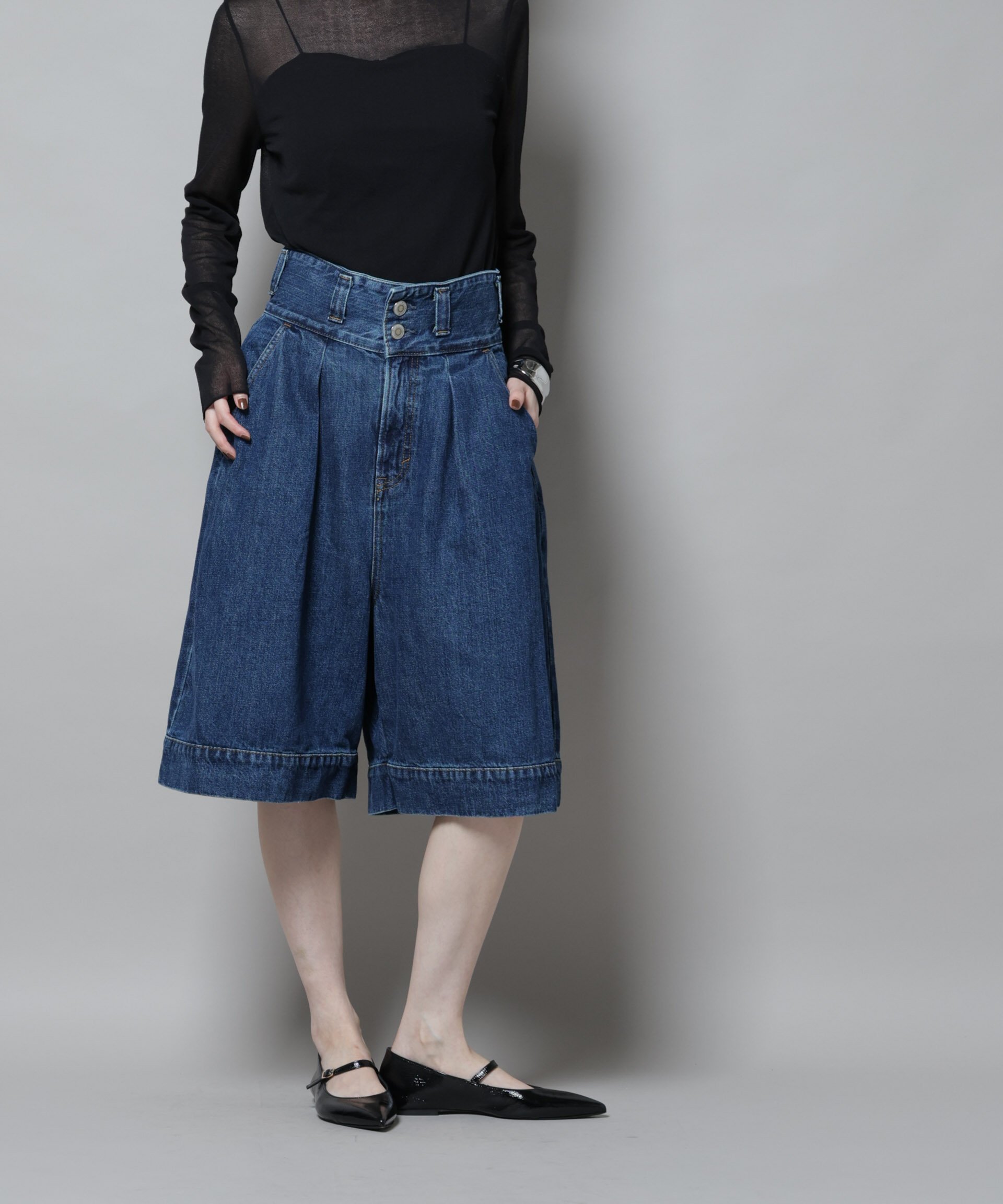 【SALE／30%OFF】NANO universe SOMETHING/TLEB HALF PANTS ナノユニバース パンツ その他のパンツ ブルー【送料無料】 stylife-15217598 Rakuten Fashion サンプル画像2