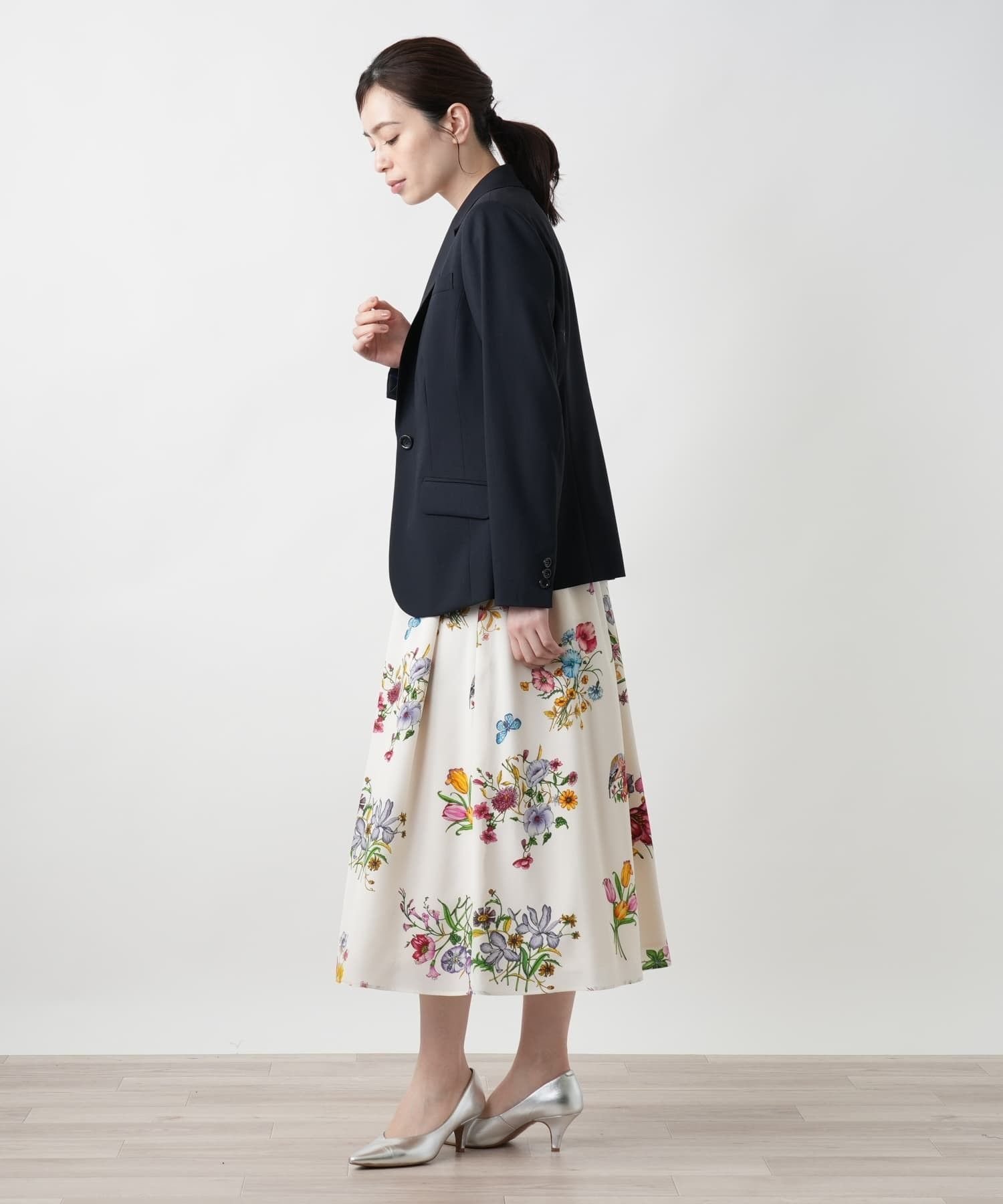 Leilian 【店舗人気】ブレザー レリアン ジャケット・アウター テーラードジャケット・ブレザー ネイビー