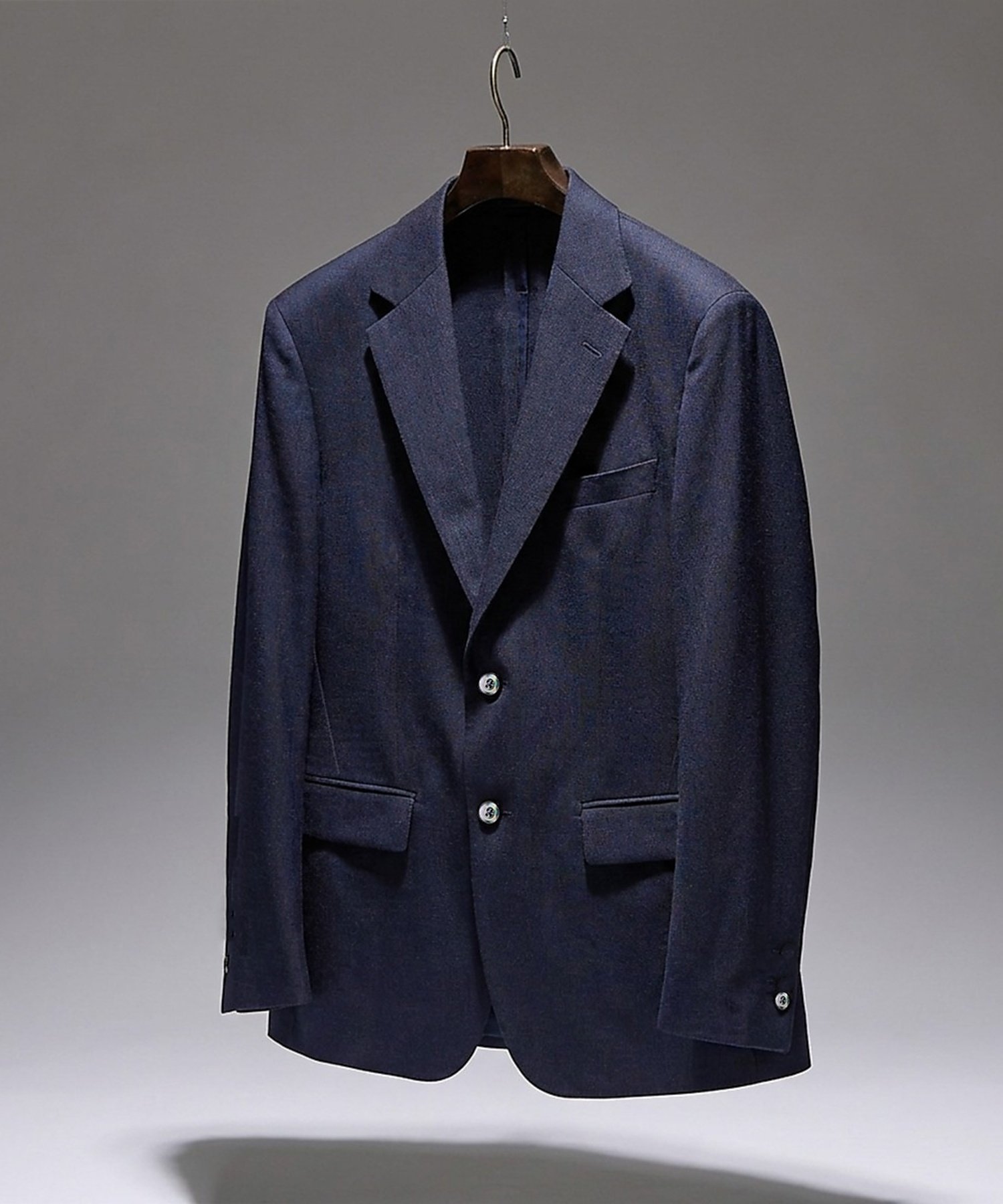 DESIGNWORKS 【セットアップ対応】リネンライクジャケット / 速乾性 / 防シワ性 / 形態安 デザインワークス ジャケット・アウター テーラードジャケット・ブレザー ネイビー【送料無料】