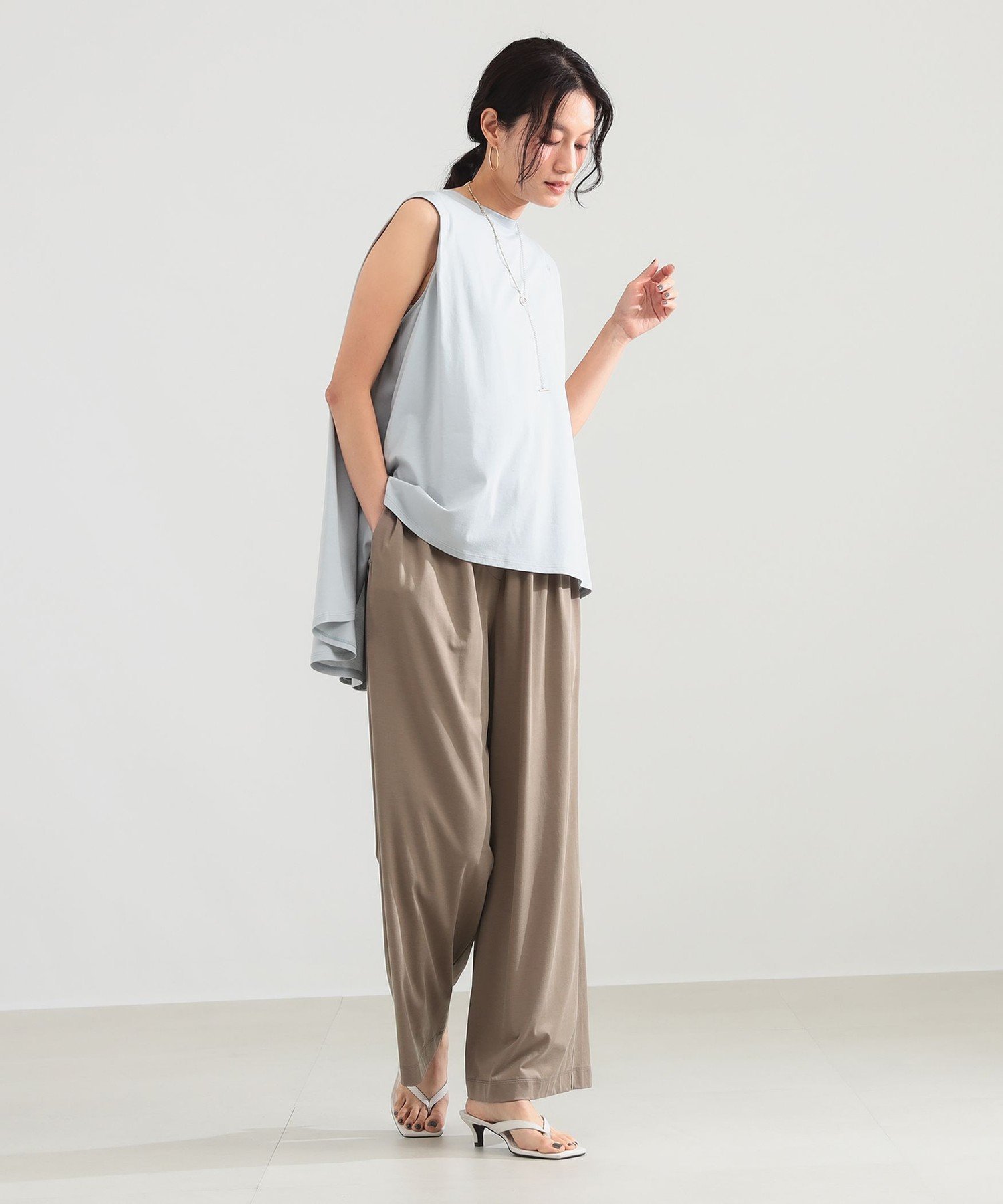 【待望の追加】キュプラ イージーパンツ デミルクス ビームス パンツ その他のパンツ ブラック