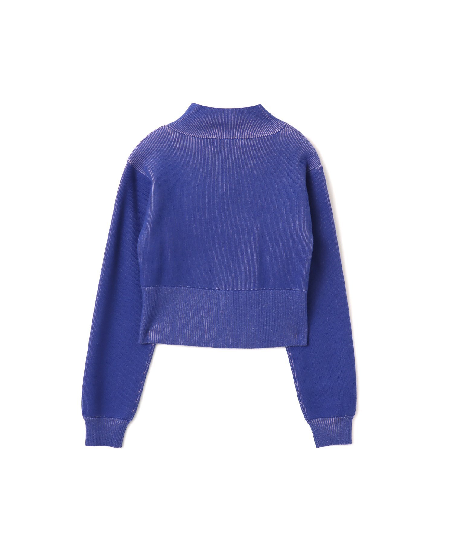 atmos pink atmos pink Rib Knit Zip-up Top BLUE アトモス トップス ニット ブルー