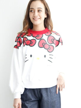 nina mew Hello Kitty トレーナー ニーナミュウ カットソー スウェット グレー ホワイト【送料無料】