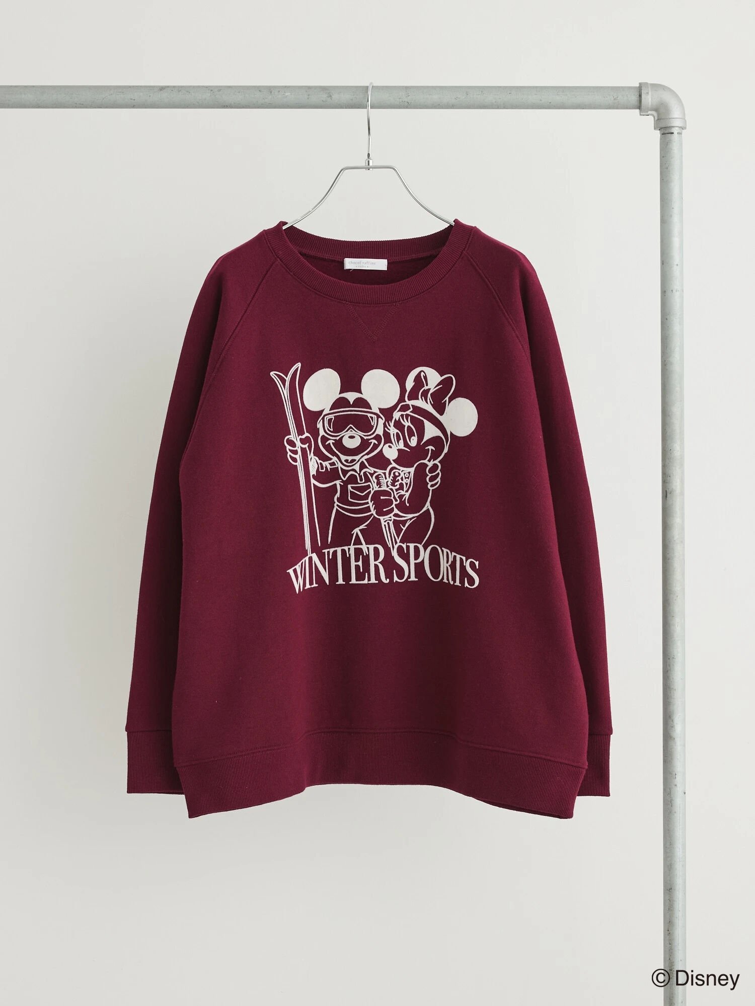 Green Parks Disney/裏起毛フロッキープリントスウェットII 23AW グリーンパークス トップス カットソー・Tシャツ レッド【送料無料】のサムネイル