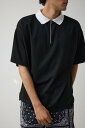 【SALE/50%OFF】AZUL BY MOUSSY オーバーサイズジャガードニットポロ アズールバイマウジー トップス ニット ホワイト ブルー ブラック