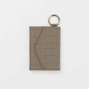 enHANCE 【WALLET SLAYLER】LEATHER CARD CASE CROCCO-GREIGE エンハンス ファッション雑貨 その他のファッショ...