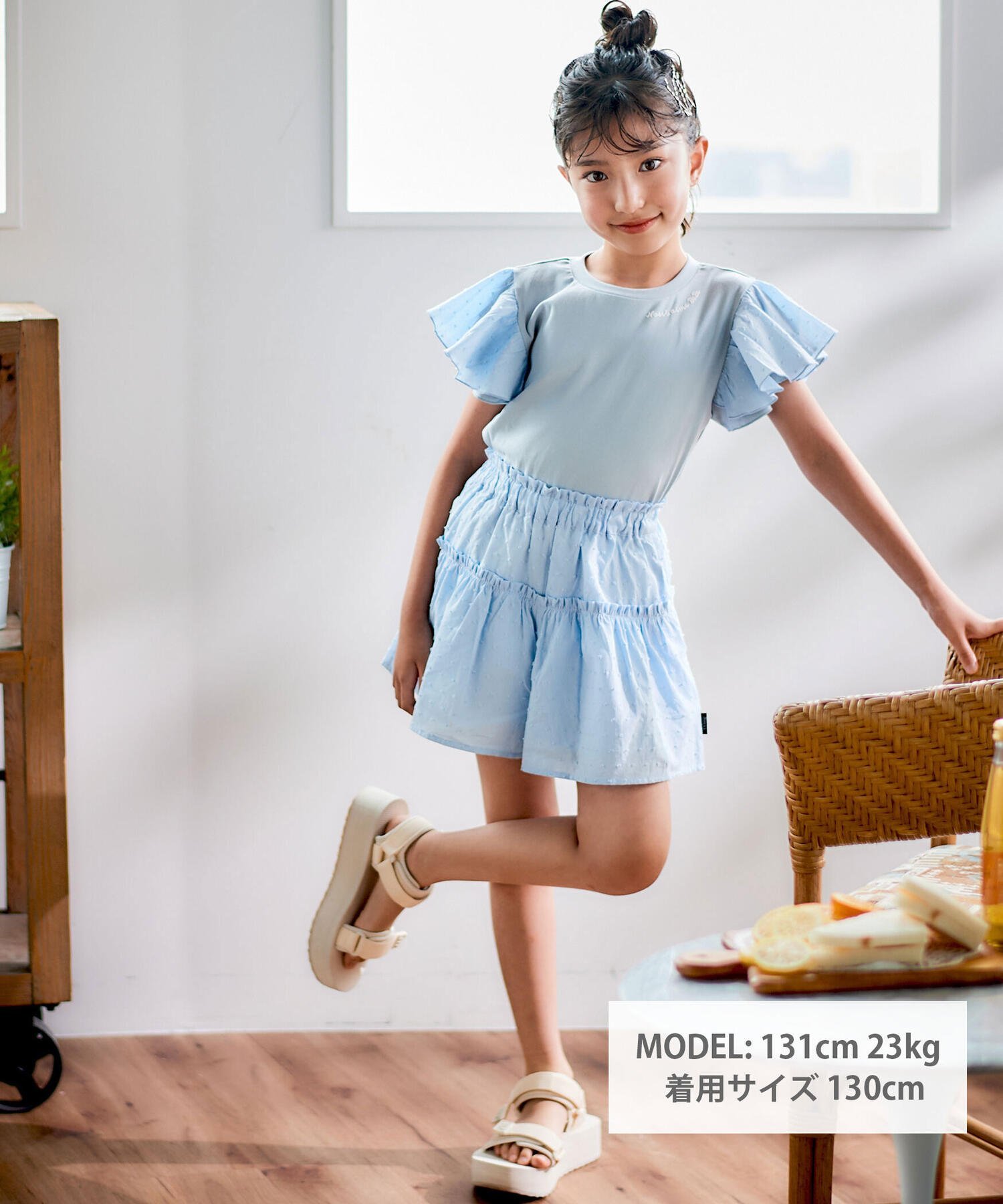 【SALE／50%OFF】Noeil aime BeBe 【お揃い】ドットドビーxストレッチフライス肩フ...
