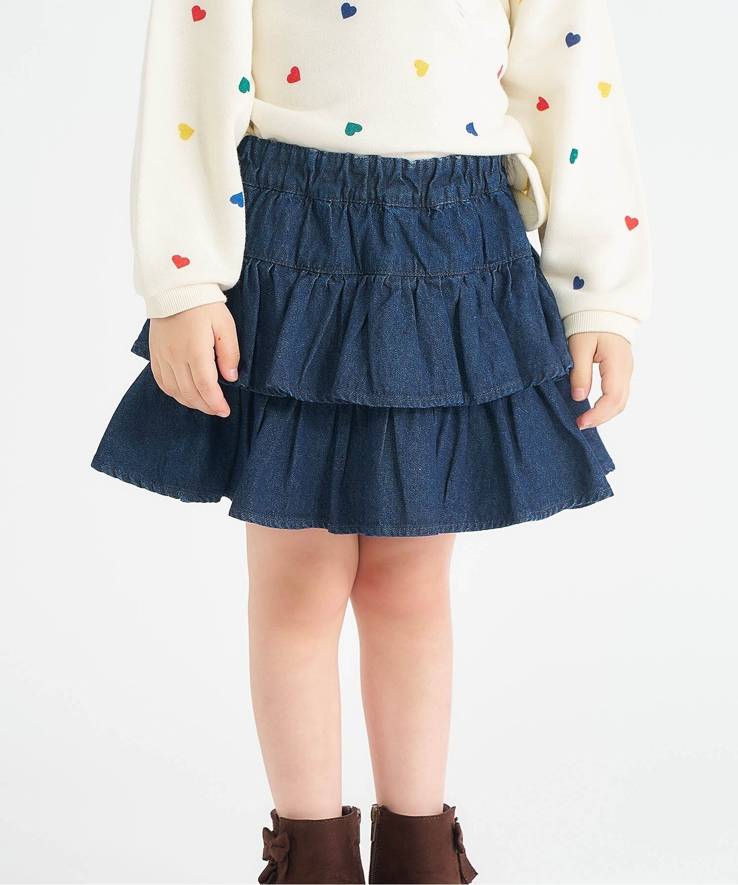 【SALE／10%OFF】apres les cours ティアードインパンツ付きスカート エフオーオンラインストア スカー..