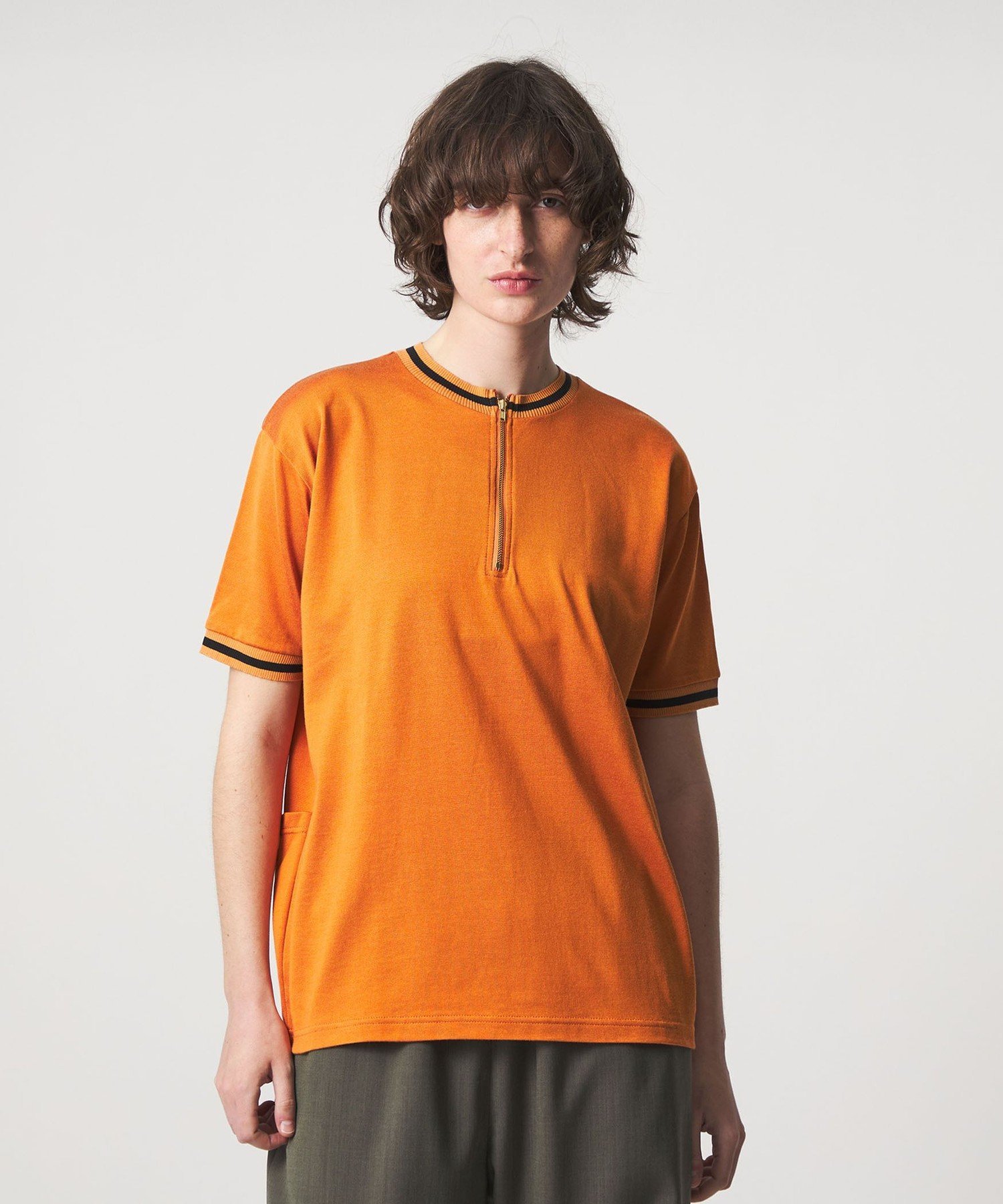 6(ROKU) ＜6(ROKU)＞サイクリング モチーフ Tシャツ ビューティー＆ユース ユナイテッドアローズ トップス カットソー・Tシャツ オレンジ ベージュ