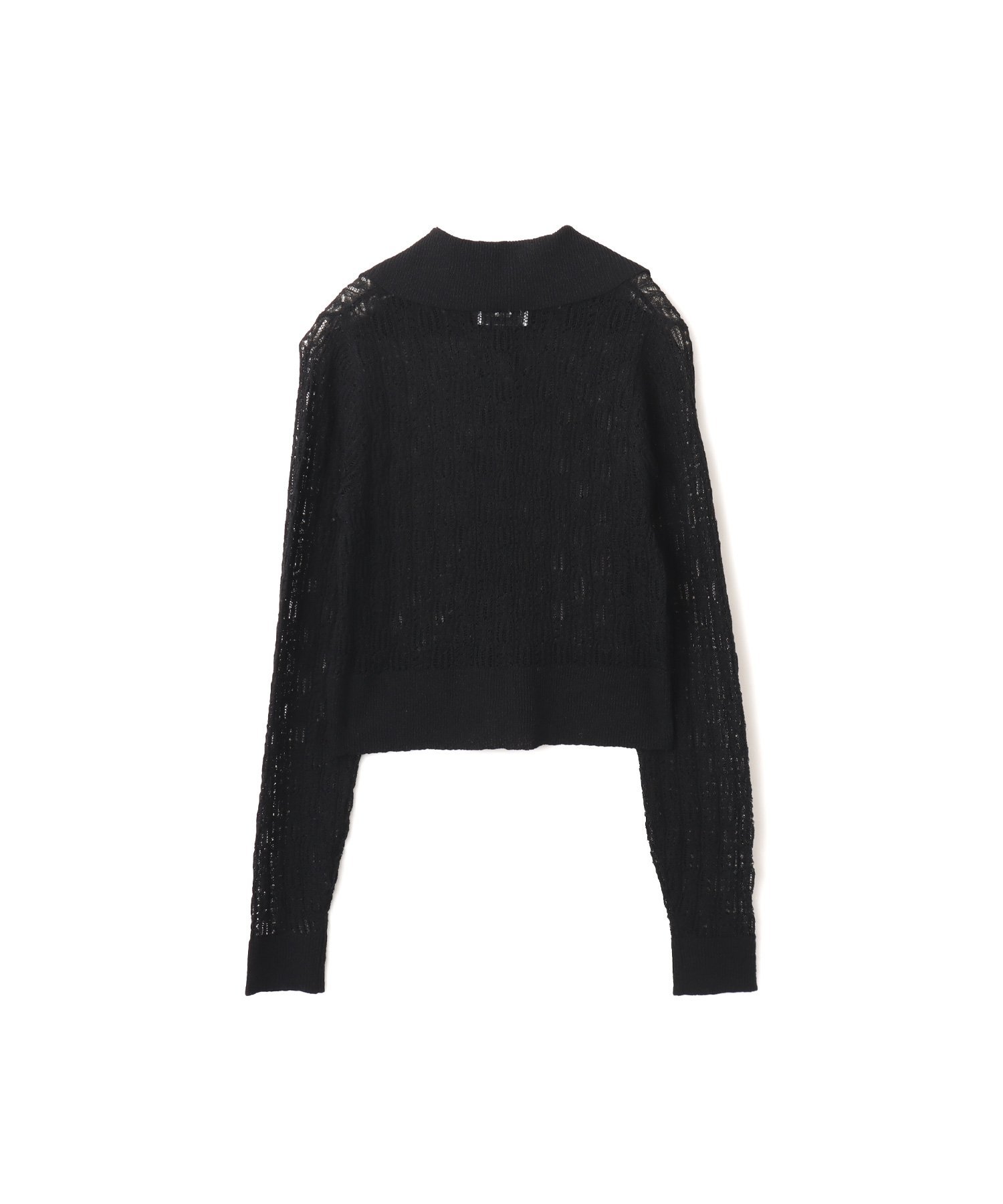 atmos pink atmos pink See-Through Knit Cardigan BLACK アトモス トップス ニット ブラック
