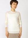IENA IENA/(W)maison W/NY クレープ P/O ベーセーストック トップス ニット ホワイト【送料無料】(4)