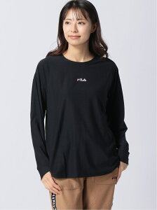 【SALE／50%OFF】FILA FILA/(W)ビヨンド天竺 長袖Tシャツ ニッキー トップス カットソー・Tシャツ ブラック グリーン ピンク ネイビー オレンジ ホワイト