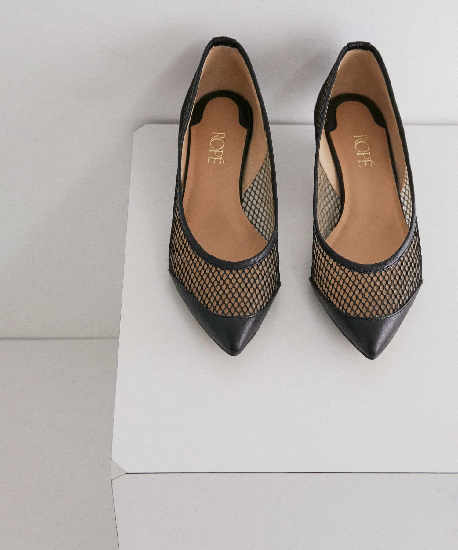 【SALE／40%OFF】ROPE' シースルーメッシュパンプス ロペ シューズ・靴 パンプス ブラック【送料無料】のサムネイル