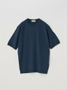 JOHN SMEDLEY [Merino wool] Crew neck T-shirt b S4701 b 30G WXh[ gbvX jbgyz