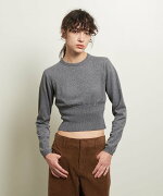 【SALE/50%OFF】ATTISESSION <ATTISESSION>ショート クルーネック プルオーバー ビューティー&ユース ユナイテッドアローズ トップス ニット レッド グレー ブラック【送料無料】