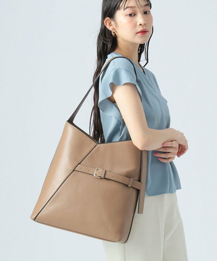 BEAMS HEART WOMEN 【A4サイズ対応】斜め切替ベルト トートバッグ 25SS 母の日 お仕事 きれいめ ビームス ハート バッグ トートバッグ ブラック【送料無料】 BEAMS HEART WOMEN 【A4サイズ対応】斜め切替ベルト トートバッグ 25SS 母の日 お仕事 きれいめ ビームス ハート バッグ トートバッグ ブラック【送料無料】