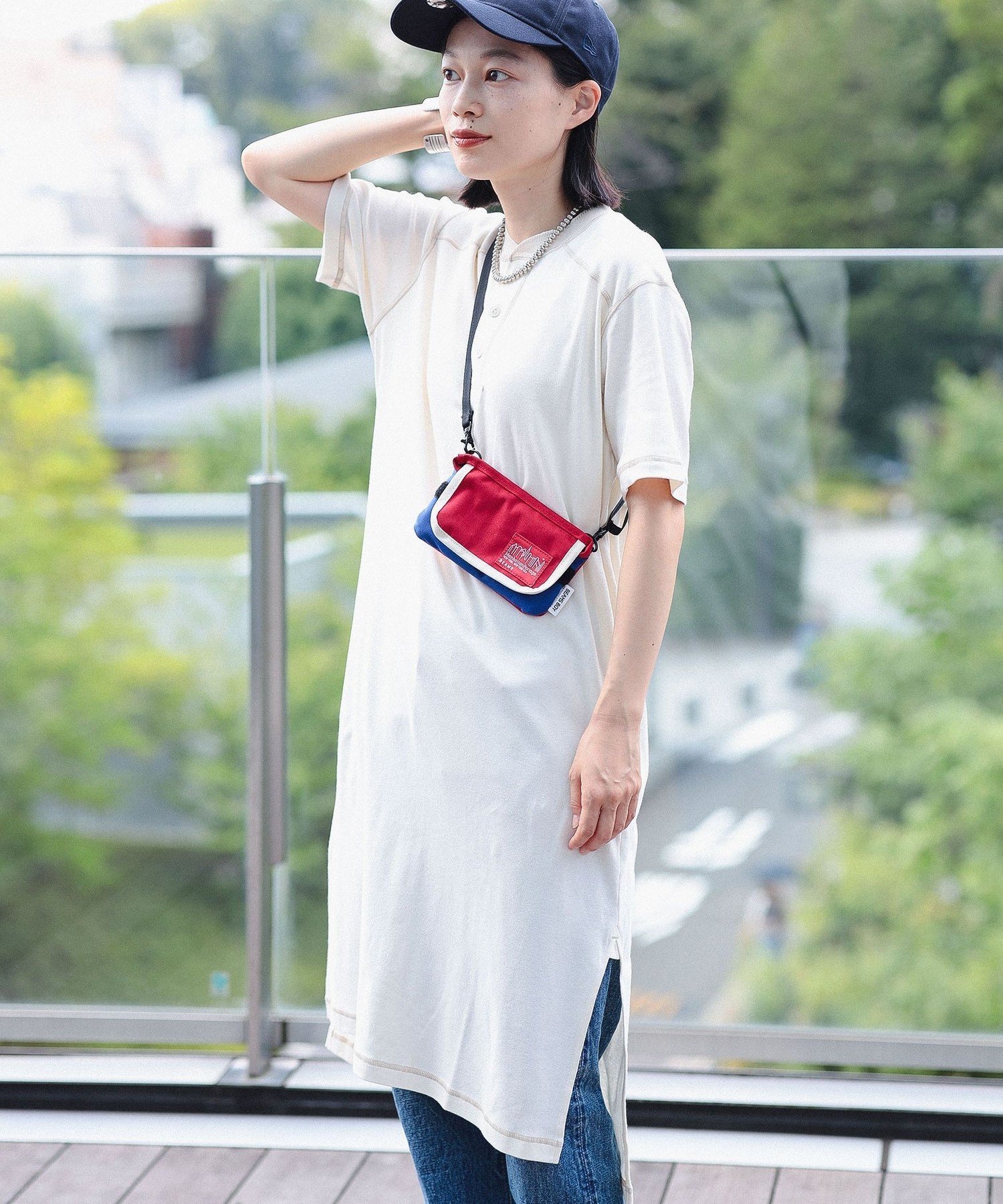 【SALE／60%OFF】BEAMS BOY リブ ヘンリーネック ショートスリーブ ワンピース ビームス アウトレット ワンピース・ドレス ワンピース グレー ホワイト【送料無料】