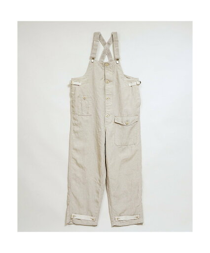Nigel Cabourn MAN / N-1デッキパンツ - リネンキャンバス ナイジェル・ケーボン オールインワン・オーバーオール オーバーオール・サロペット グレー ホワイト【送料無料】 Nigel Cabourn MAN / N-1デッキパンツ - リネンキャンバス ナイジェル・ケーボン オールインワン・オーバーオール オーバーオール・サロペット グレー ホワイト【送料無料】