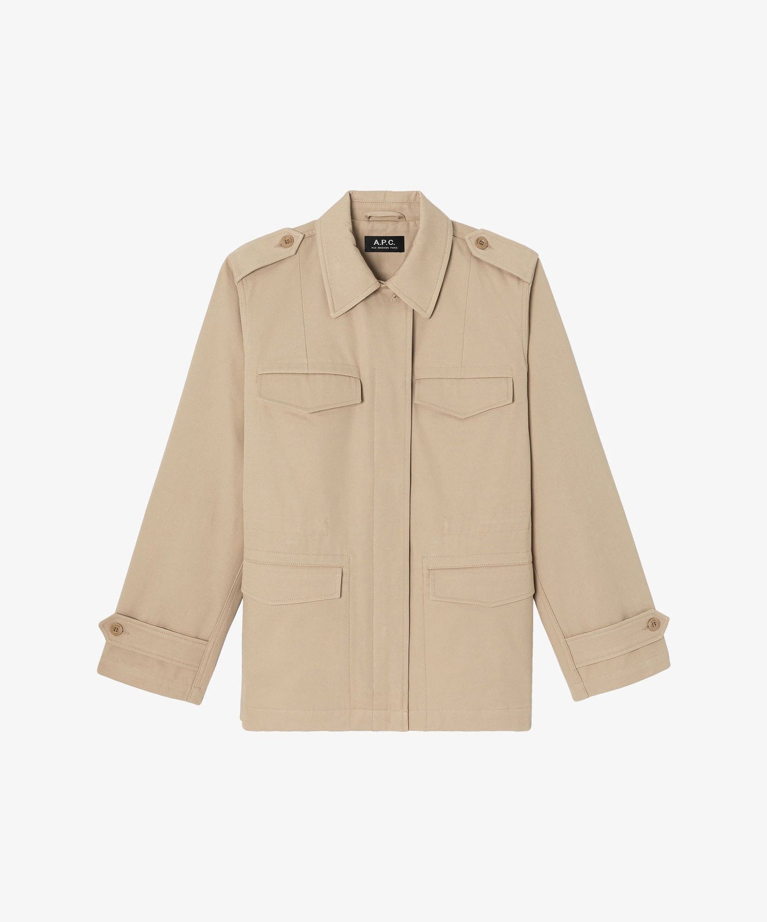 A.P.C. Safari フィットジャケット アー・ぺー・セー ジャケット・アウター その他のジャケット・アウター ベージュ【送料無料】