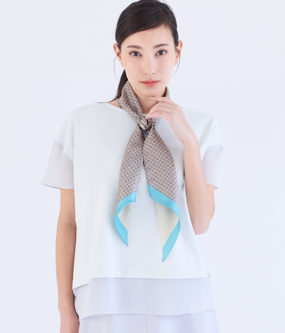 NEWYORKER WOMEN L-SIZE 【大きいサイズ】袖切替えカットソープルオーバー レディース 遮熱 ニューヨーカー エルサイズ トップス カットソー・Tシャツ パープル
