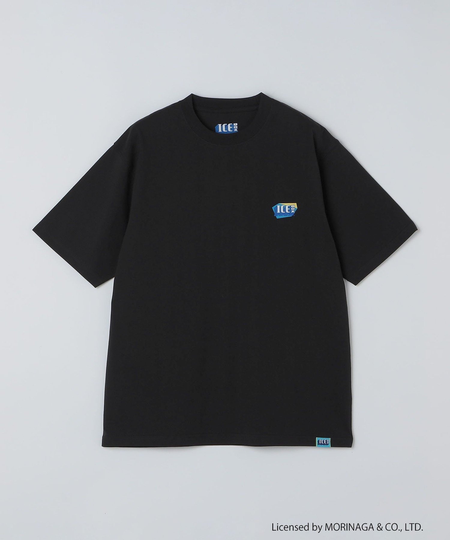 【SHIPS Colors別注】アイスボックス:＜接触冷感＞プリント Tシャツ◇ シップス トップス カットソー・Tシャツ ブラック ホワイト