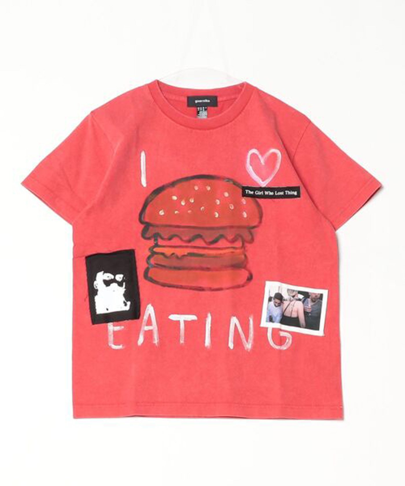 ROYAL FLASH guernika/ゲルニカ/PAINTED TEE/HAMBURGER ロイヤルフラッシュ トップス カットソー・Tシャツ レッド【送料無料】