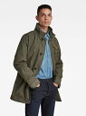 【SALE／50 OFF】G-Star RAW 【公式ショップ】Utility HB Tape Trench ジースターロゥ ジャケット アウター トレンチコート カーキ【送料無料】