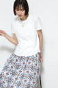 【SALE／20 OFF】human woman ◆クールタッチTシャツ ヒューマン ウーマン トップス カットソー Tシャツ ホワイト グレー ブルー【送料無料】