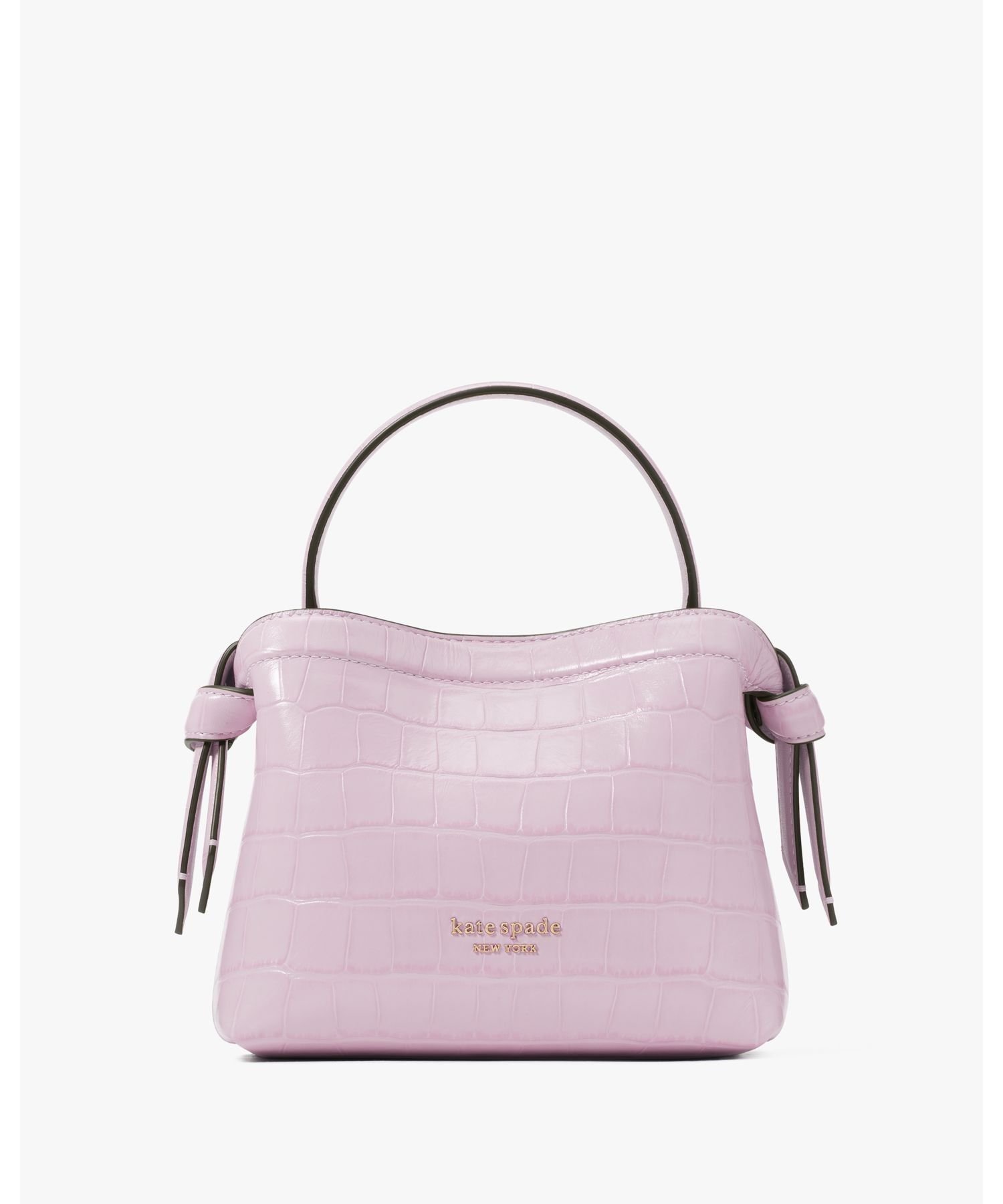 【SALE／50%OFF】kate spade new york ノット クロコエンボス ミニ クロスボディ トート ケイトスペードニューヨーク バッグ トートバッグ【送料無料】