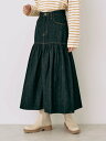 アースミュージック&エコロジー 服 レディース 【SALE／40%OFF】earth music&ecology Lee*e.m.a.e.デニムフリルスカート アースミュージック&エコロジー スカート その他のスカート ブルー【送料無料】